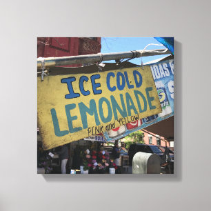 Eiskalte Lemonade, Straßenmesse Upper West Side NY Leinwanddruck