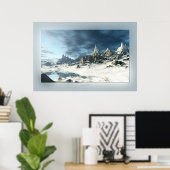 Eiskälte Poster (Heimbüro)