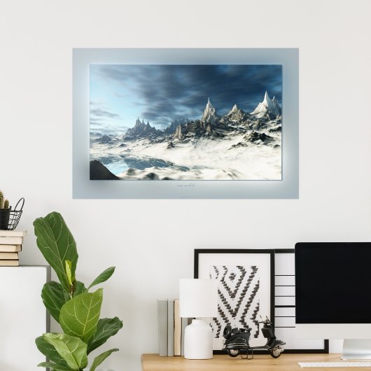 Eiskälte Poster (Heimbüro)