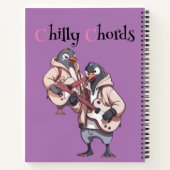 Eiskalter Groove: Rockin' Penguin Duo Notizblock (Rückseite)