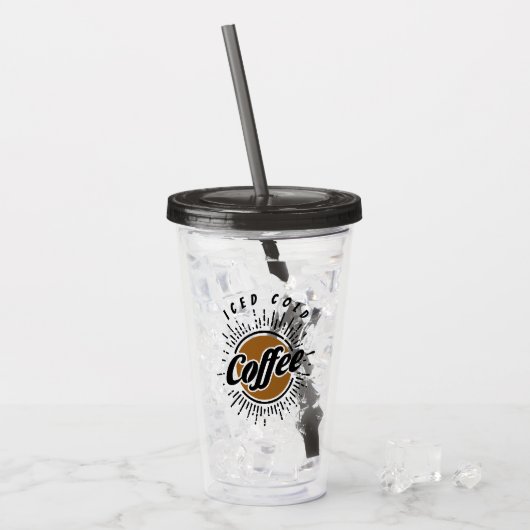 Eiskalter Kaffee Acryltrinkbecher (Vorderseite Ice)