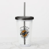 Eiskalter Kaffee Acryltrinkbecher (Vorderseite)