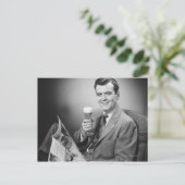 Eiskaltes Bier Postkarte (Stehend Vorderseite)