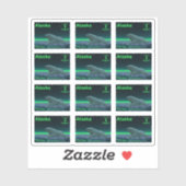 Eiskantenbär - Alaska-Briefaufkleber Aufkleber (Blatt)