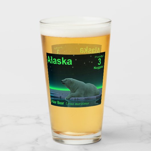 Eiskantenbär - Alaska-Bühne Glas (Vorne (Gefüllt))