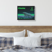 Eiskantenbär - Alaska-Bühne Leinwanddruck (Insitu (Schlafzimmer))