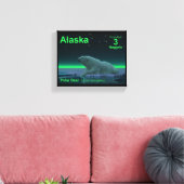 Eiskantenbär - Alaska-Bühne Leinwanddruck (Insitu (Wohnzimmer))