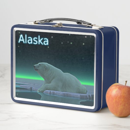 Eiskantenbär - Alaska Metall Lunch Box (Beispiel)