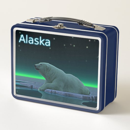 Eiskantenbär - Alaska Metall Lunch Box (Vorderseite)
