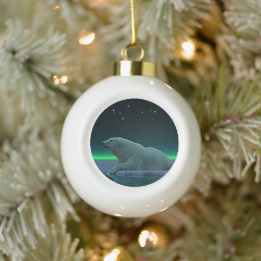 Eiskantenpanzer Keramik Kugel-Ornament (Baum)