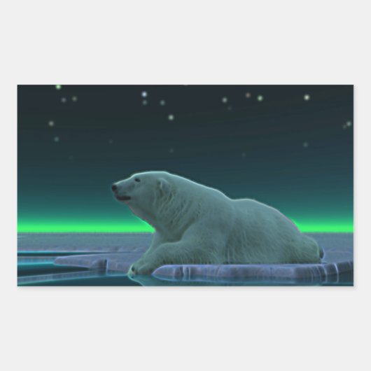 Eiskantenpanzer Rechteckiger Aufkleber (Vorderseite)