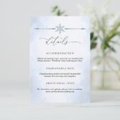 Eiskarte mit Birken für die Hochzeit Begleitkarte (Stehend Vorderseite)