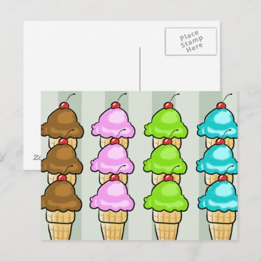 Eiskarte Postkarte (Vorne/Hinten)