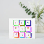 Eiskartons Postkarte (Stehend Vorderseite)