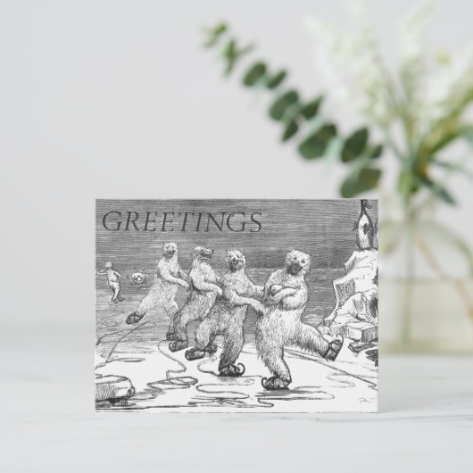 EISKATASTROPHEN POSTKARTE (Stehend Vorderseite)