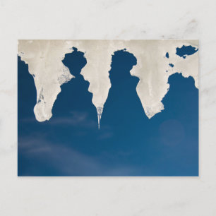 Eiskeln gegen den blauen Himmel Postkarte