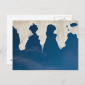 Eiskeln gegen den blauen Himmel Postkarte (Vorne/Hinten)