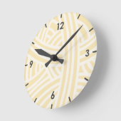 Eisklemme, Abstrakt, stilisiert, Garnkugel, rund U Runde Wanduhr (Winkel)