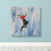 Eiskletterer Leinwanddruck (Insitu (Holzboden))