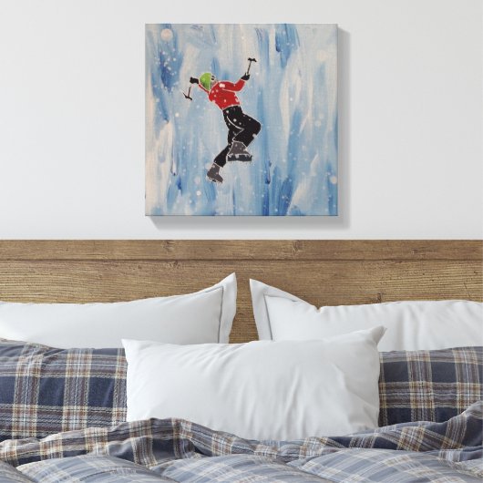 Eiskletterer Leinwanddruck (Insitu (Schlafzimmer))