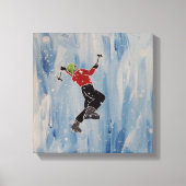 Eiskletterer Leinwanddruck (Vorderseite)