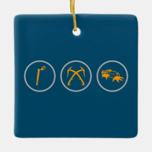 Eisklettergestänge Keramikornament