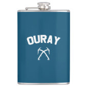 Eisklettern Flachmann (Vorderseite)