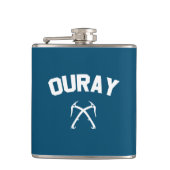 Eisklettern Flachmann (Vorderseite)