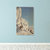 Eisklettern im Rainier Nationalpark, Washington Leinwanddruck (Insitu (Holzboden))