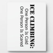 Eisklettern - kalt, erschreckt fotoplatte (Vorderseite)