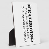 Eisklettern - kalt, erschreckt fotoplatte (Seite)