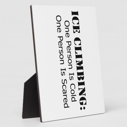 Eisklettern - kalt, erschreckt fotoplatte (Seite)