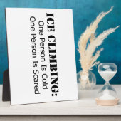 Eisklettern - kalt, erschreckt fotoplatte (Seite)