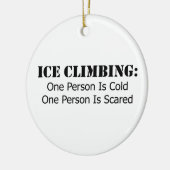 Eisklettern - kalt, erschreckt keramik ornament (Links)