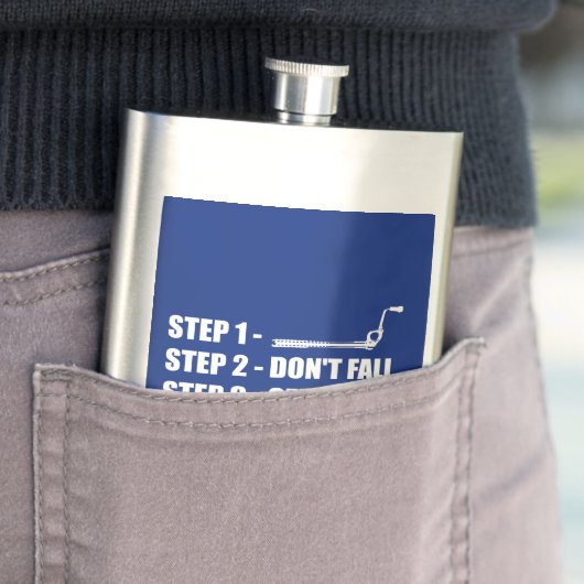 Eisklettern - Nicht fallen Flachmann (Beispiel)