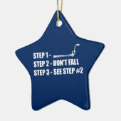 Eisklettern - Nicht fallen Keramik Ornament (Links)