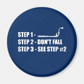 Eisklettern - Nicht fallen Magnet (Vorne)