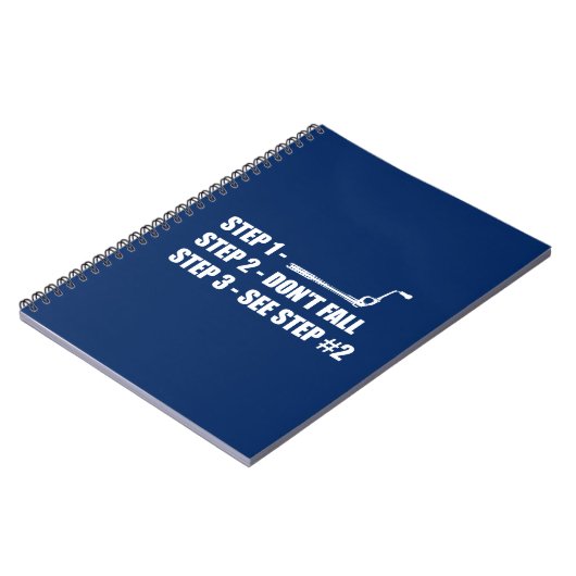 Eisklettern - Nicht fallen Notizblock (Linke Seite)