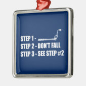 Eisklettern - Nicht fallen Ornament Aus Metall (Links)