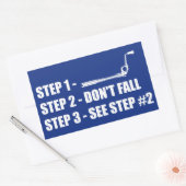 Eisklettern - Nicht fallen Rechteckiger Aufkleber (Umschlag)