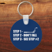 Eisklettern - Nicht fallen Schlüsselanhänger (Vorderseite)