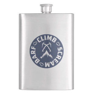 Eiskletterschrei und -halde flachmann