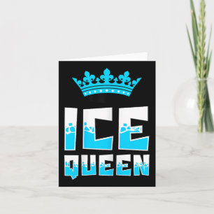 Eiskönigin Grafik Eisfischerei Fisher Ice Fish Rod Karte
