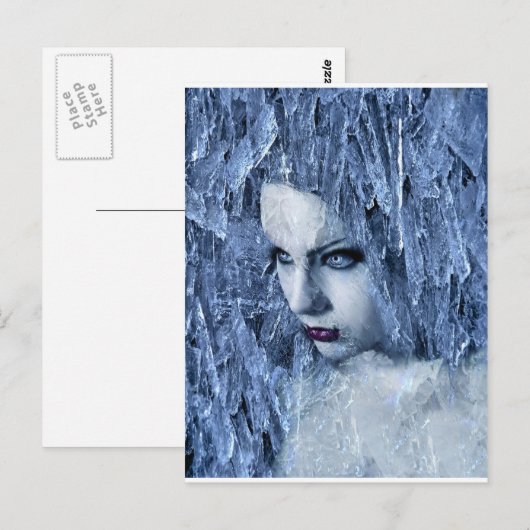 Eiskönigin Postkarte (Vorne/Hinten)