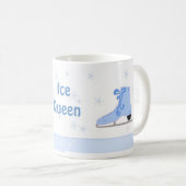 Eiskönigin Schlittschuhdesign Kaffeetasse (VorderseiteRechts)