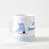 Eiskönigin Schlittschuhdesign Kaffeetasse (Vorderseite Links)