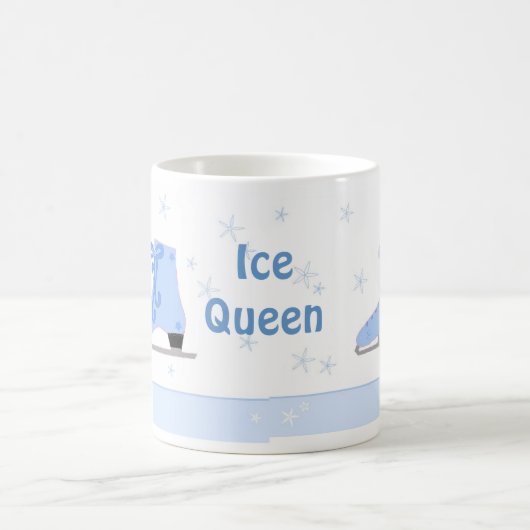Eiskönigin Schlittschuhdesign Kaffeetasse (Mittel)