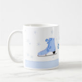 Eiskönigin Schlittschuhdesign Kaffeetasse (Links)