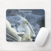 Eiskönigin und Schneewinterdrachenfantasie Mousepad (Mit Mouse)