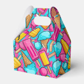 " EISKREAM UND POPSICLES PAPIERPAPIERE TELLER " GESCHENKSCHACHTEL (Rückseite)